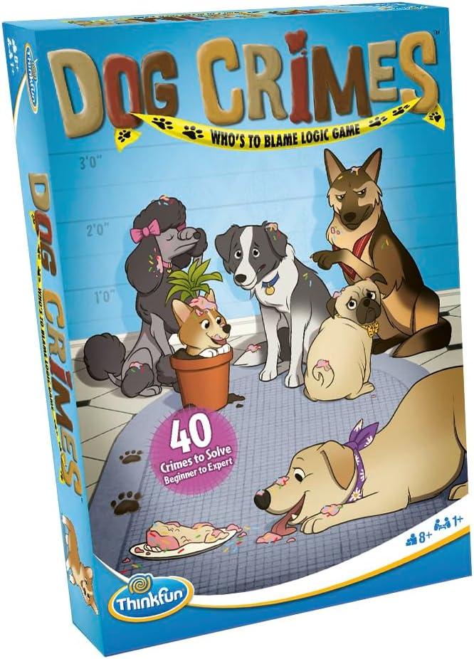 ThinkFun Dog Crimes Logic Game – Engaging Brainteaser for Kids and Adults | Fun Detective Theme | Memory and Reasoning Skill Builder | Unique Artwork | Suitable for Ages 8 and Up