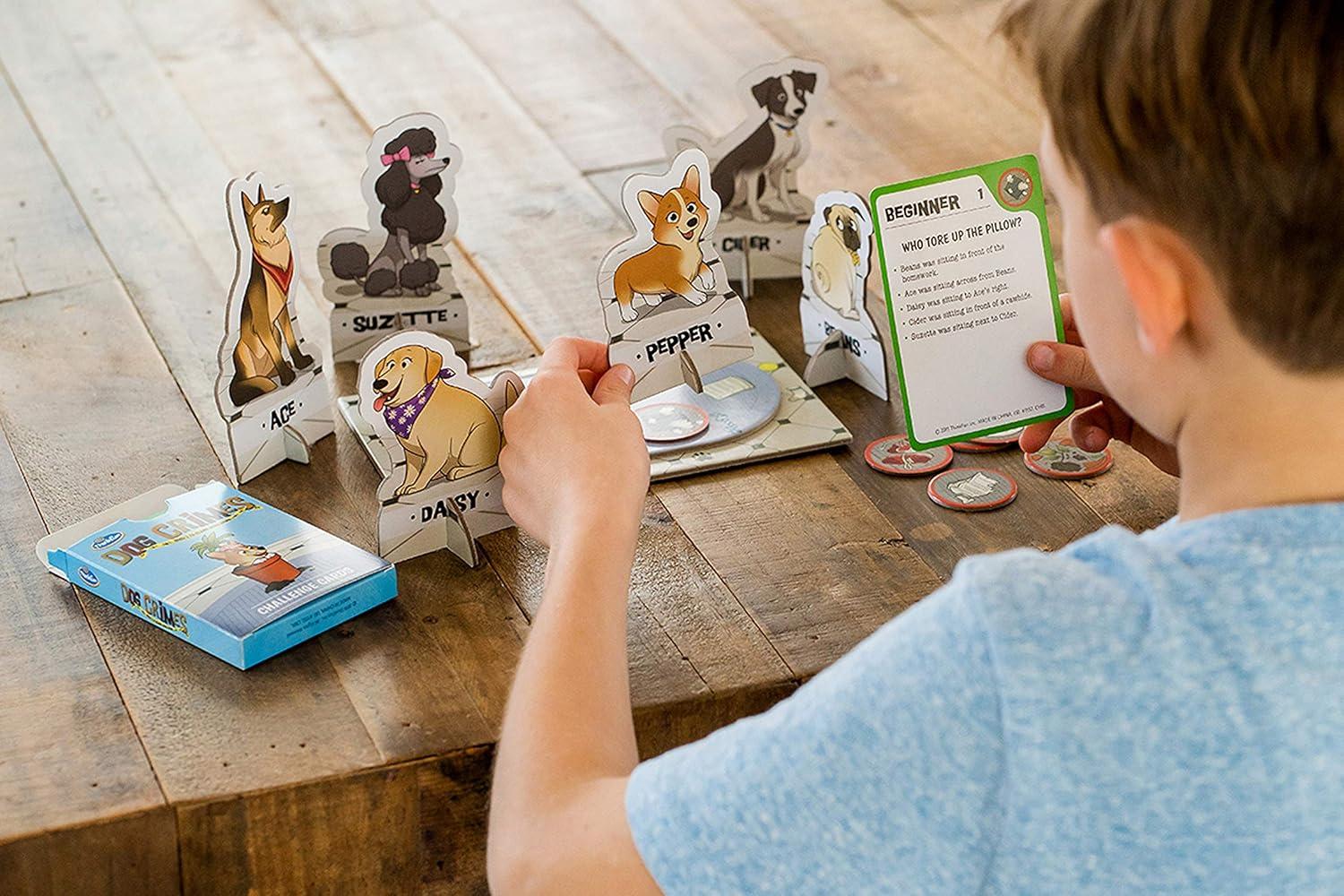 ThinkFun Dog Crimes Logic Game – Engaging Brainteaser for Kids and Adults | Fun Detective Theme | Memory and Reasoning Skill Builder | Unique Artwork | Suitable for Ages 8 and Up