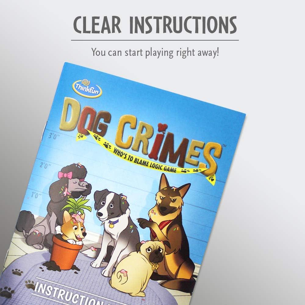 ThinkFun Dog Crimes Logic Game – Engaging Brainteaser for Kids and Adults | Fun Detective Theme | Memory and Reasoning Skill Builder | Unique Artwork | Suitable for Ages 8 and Up