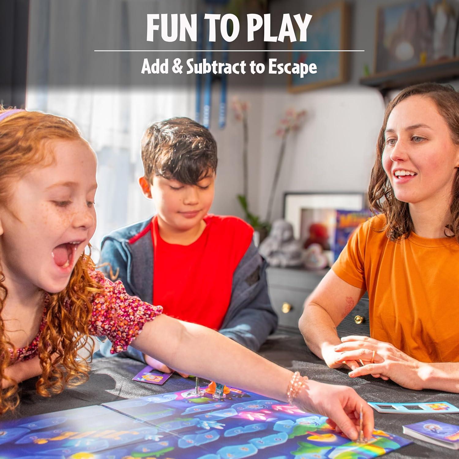 ThinkFun Math Path Monster – Engaging Cooperative Board Game – Enhances STEM Skills – Fosters Teamwork – Exciting Counting Adventure for Kids and Adults – MESH Accredited