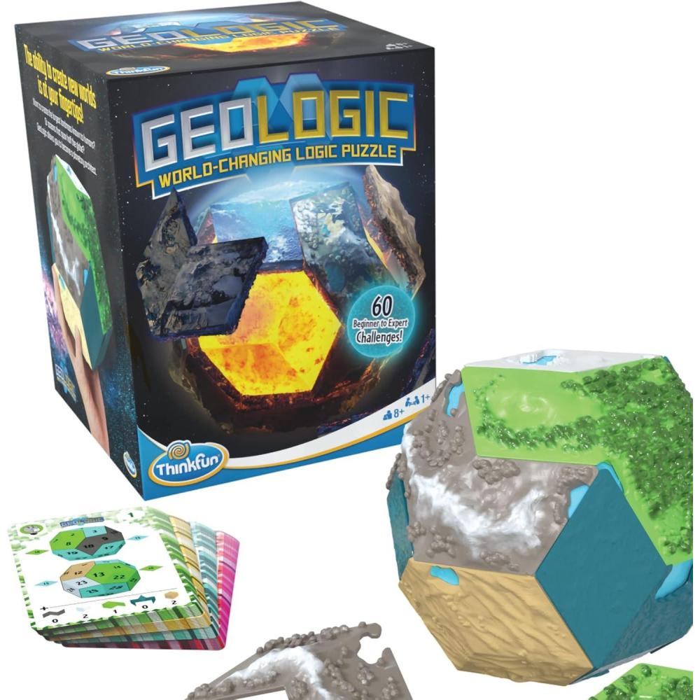 ThinkFun GeoLogic World Changing Logic Puzzle for Ages 8 and Up, Multicolor