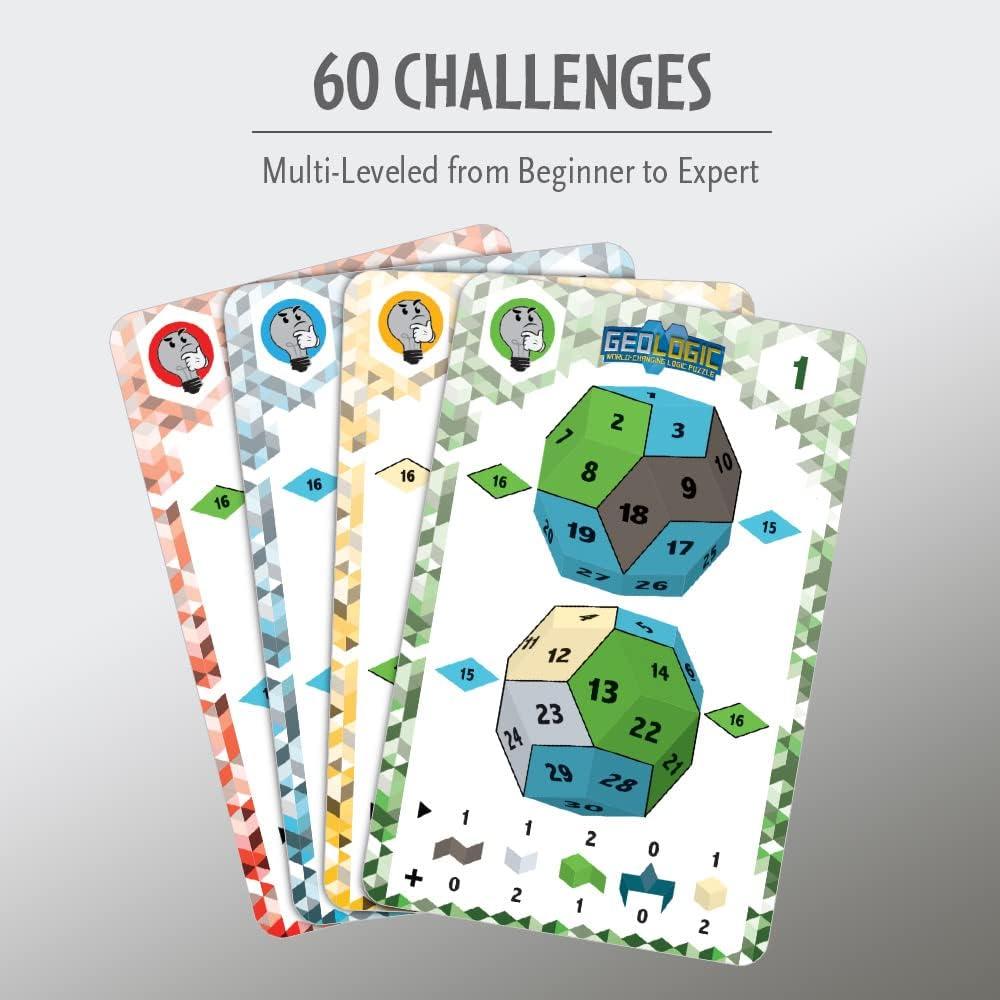 ThinkFun GeoLogic World Changing Logic Puzzle for Ages 8 and Up, Multicolor