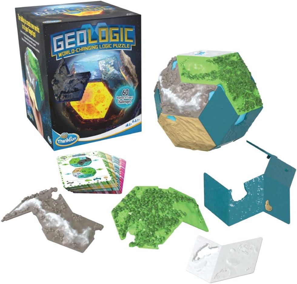 ThinkFun GeoLogic World Changing Logic Puzzle for Ages 8 and Up, Multicolor