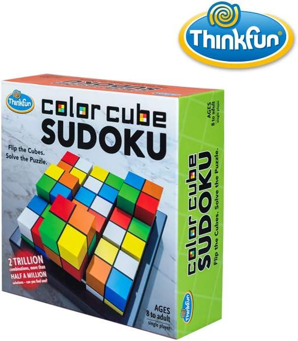 Think Fun Color Cube Sudoku – Fun, Award Winning Version of Sudoku Using Colors Instead of Numbers For Age 8 and Up (44001560)