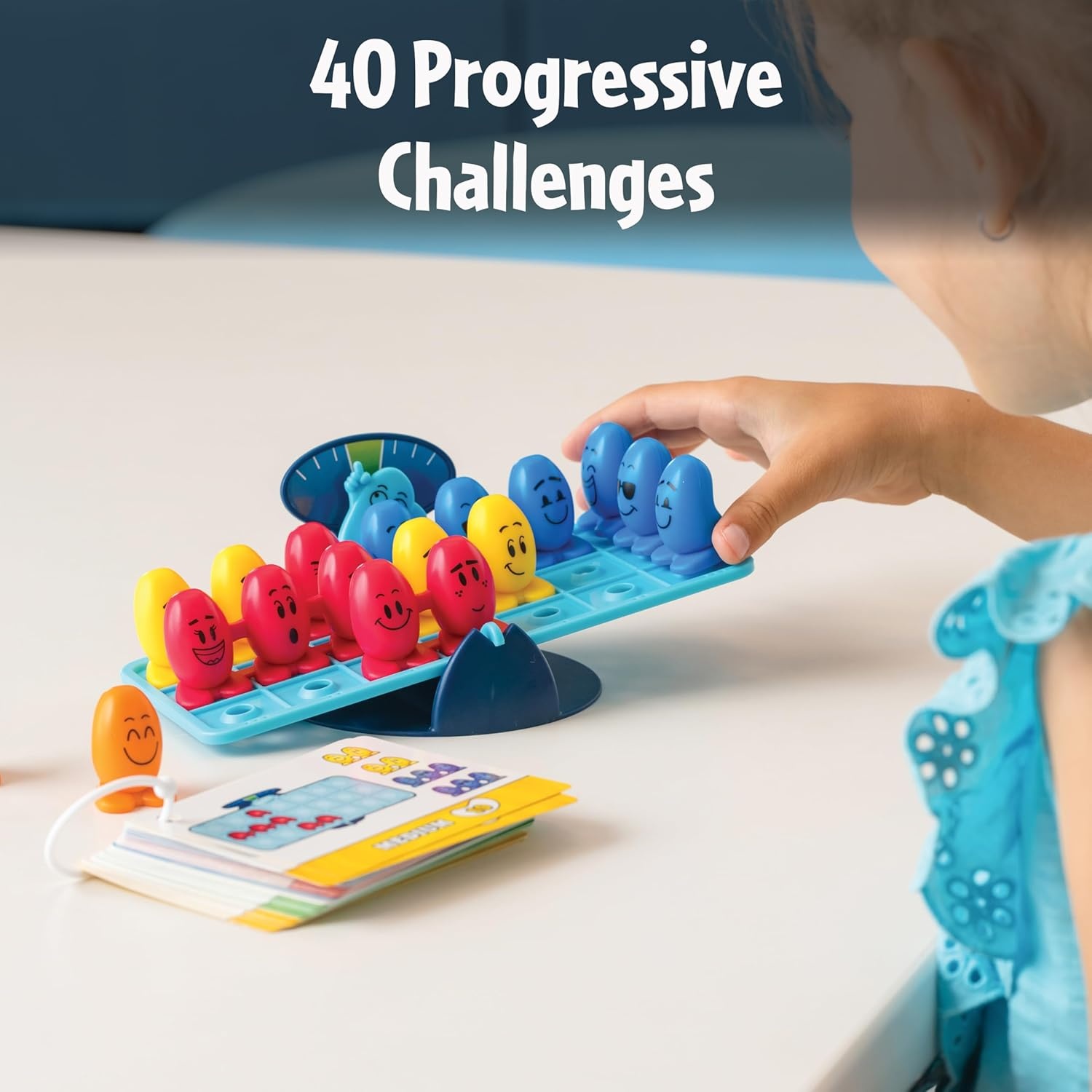 ThinkFun Balance Beans | Teaches Early Math & Logic Skills | 40 Challenges | for Kids Ages 5+
