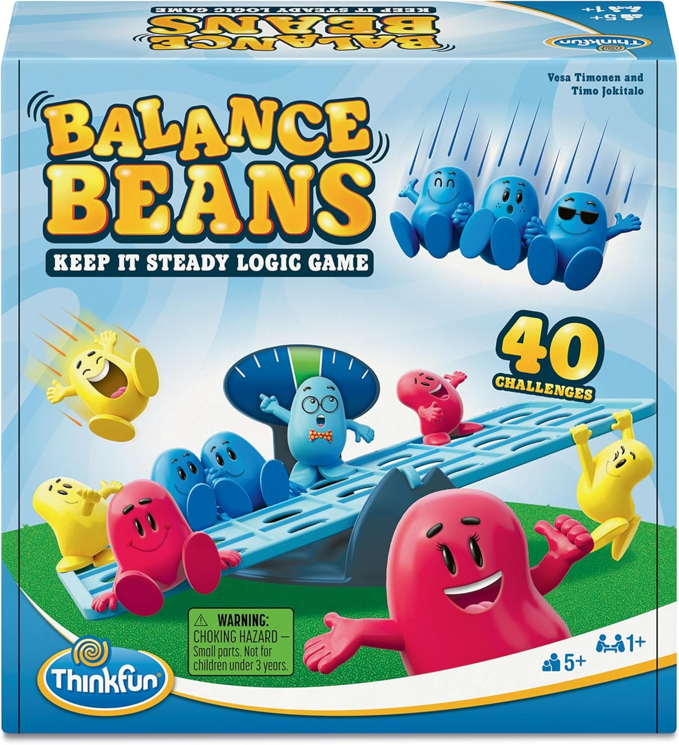 ThinkFun Balance Beans | Teaches Early Math & Logic Skills | 40 Challenges | for Kids Ages 5+