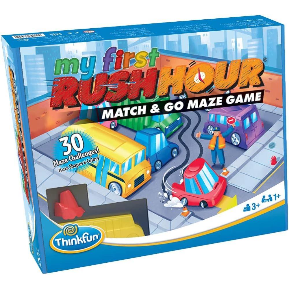 ThinkFun My First Rush Hour – Engaging Brain Game for Kids | Stimulating STEM Toy | Enhances Logic, Matching, Colors, and Shapes Skills | Best Gift for Toddlers