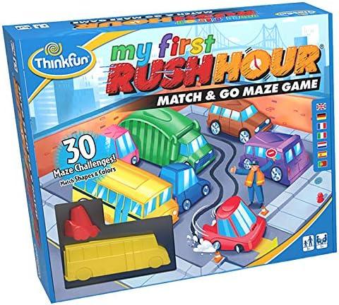 ThinkFun My First Rush Hour – Engaging Brain Game for Kids | Stimulating STEM Toy | Enhances Logic, Matching, Colors, and Shapes Skills | Best Gift for Toddlers