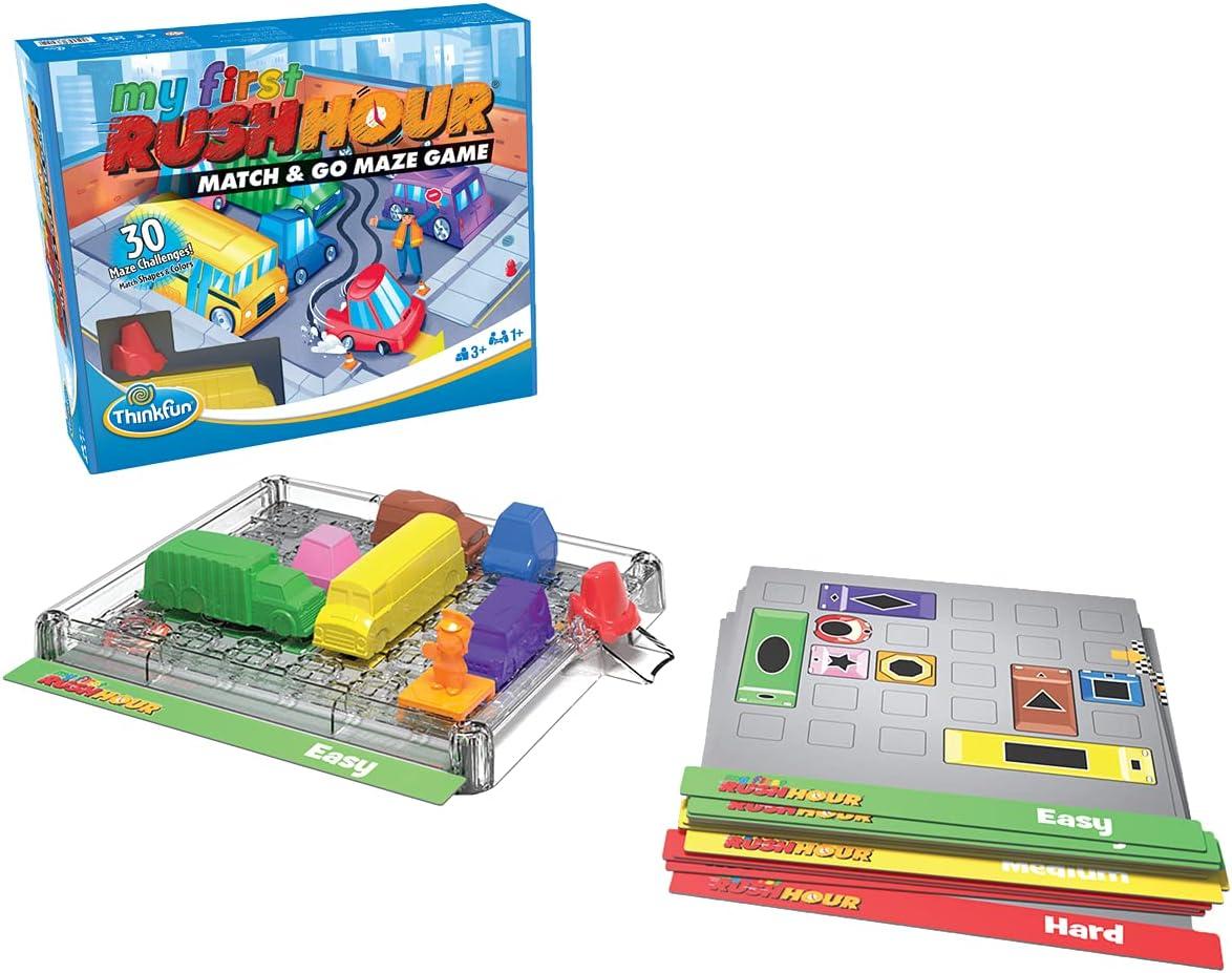 ThinkFun My First Rush Hour – Engaging Brain Game for Kids | Stimulating STEM Toy | Enhances Logic, Matching, Colors, and Shapes Skills | Best Gift for Toddlers