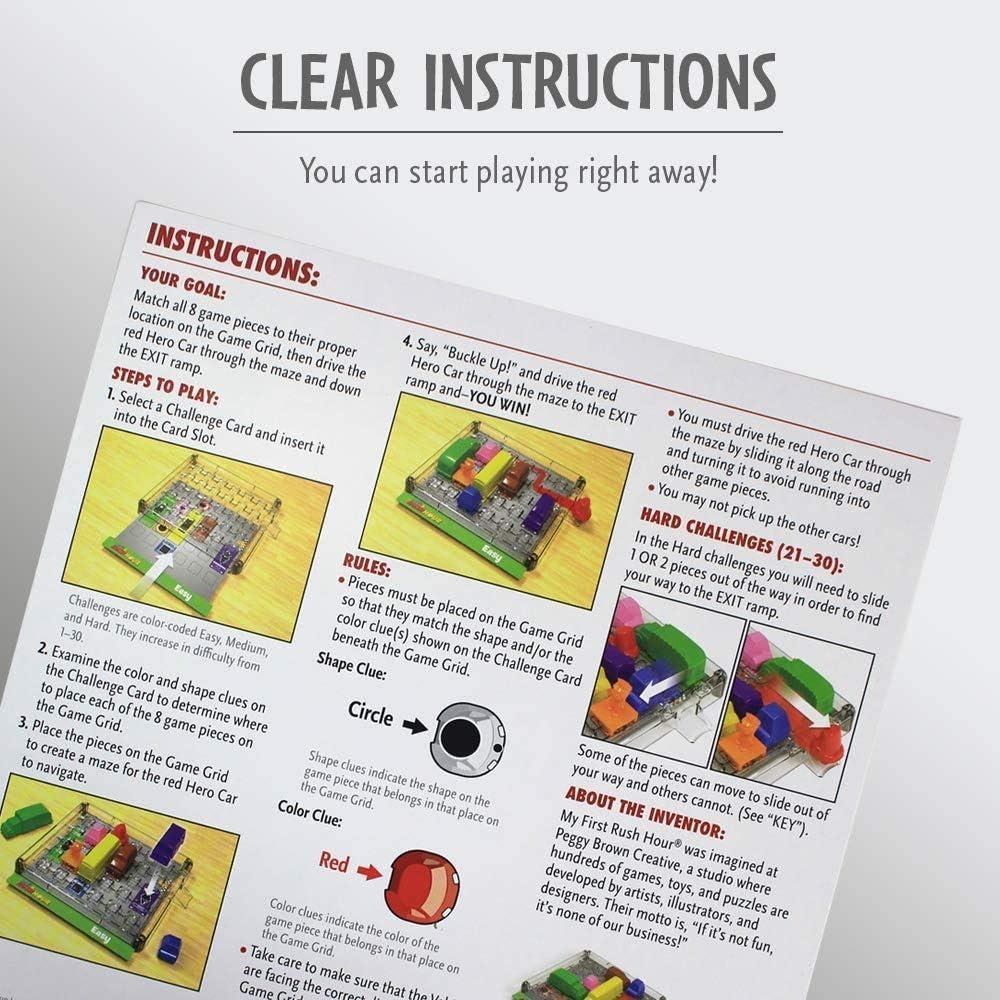 ThinkFun My First Rush Hour – Engaging Brain Game for Kids | Stimulating STEM Toy | Enhances Logic, Matching, Colors, and Shapes Skills | Best Gift for Toddlers