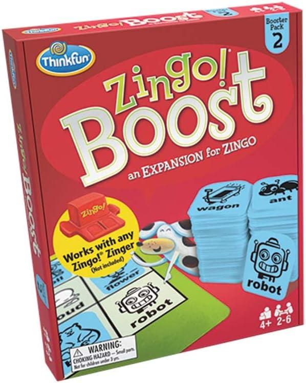 ThinkFun Zingo  Booster Pack #2 – Expansion Pack for Popular Zingo  Game | Designed for Kids Ages 4 and Up | Brain-Stimulating Word Puzzle Game | Trusted by Families Worldwide