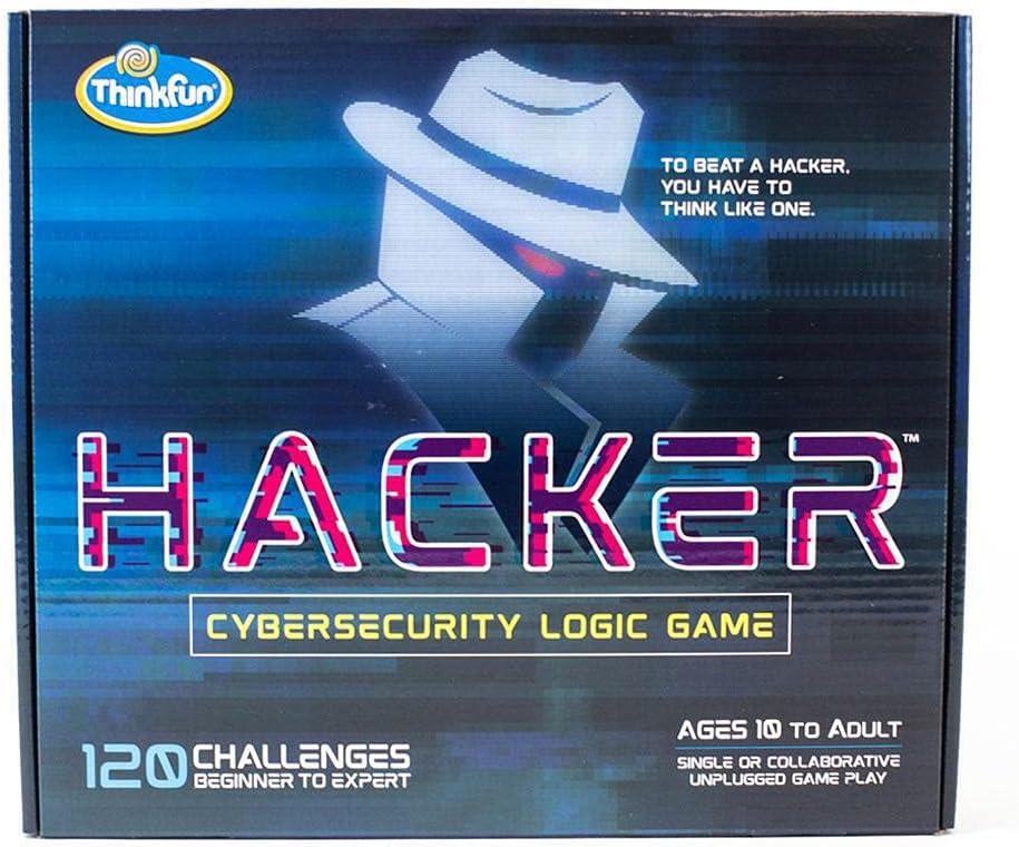 Think Fun Hacker Cybersecurity Coding Game and STEM Toy for Boys and Girls Age 10 and Up, Multicolor(Game and STEM Toy)