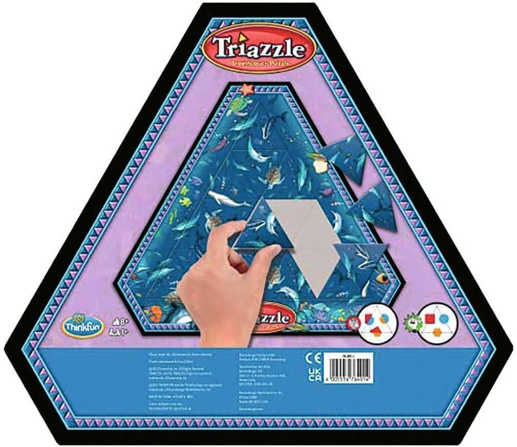 Think Fun Triazzle Picture-Matching Brainteaser (Dolphins) Puzzle for Ages 8 and Up (76491)
