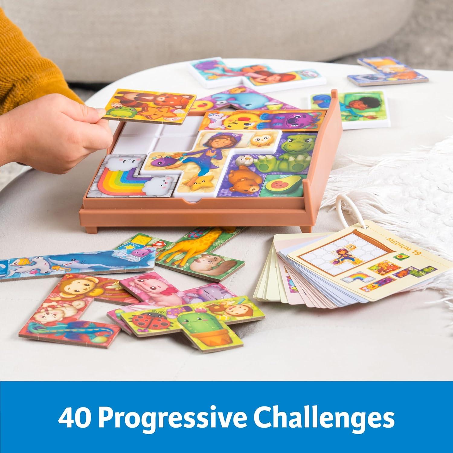 ThinkFun Stuffie Sleepover Logic Game: 40 Challenges for Kids 5+