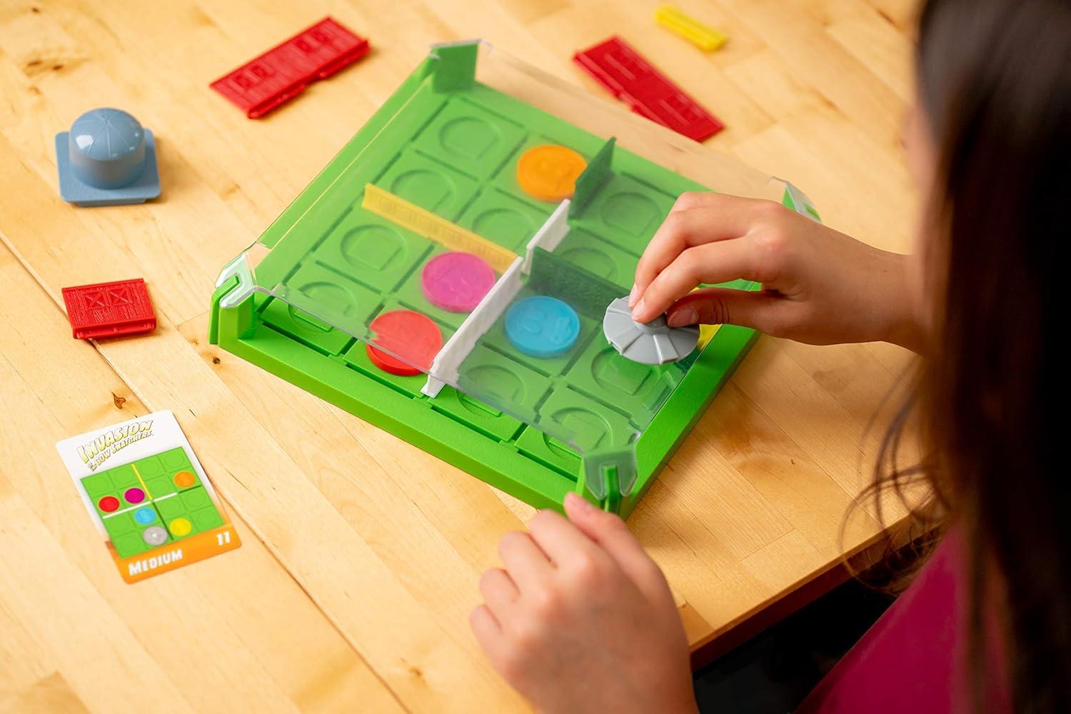 Think Fun Invasion of the Cow Snatchers STEM Toy and Logic Game for Boys and Girls Age 6 and Up – A Magnet Maze Logic Puzzle, Multi, (1021)(Standard)