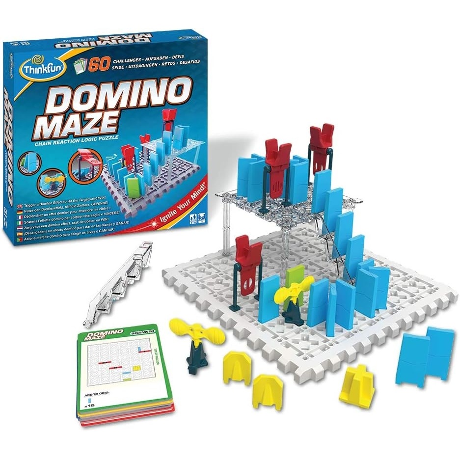 ThinkFun Domino Maze STEM Toy and Logic Game for Boys and Girls Age 8 and Up – Combines The Fun of Dominos with The Challenge of a Puzzle