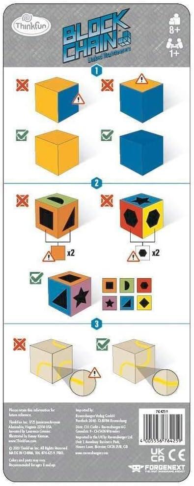ThinkFun Blockchain (Robots) STEM Toy and Logic Game for Boys and Girls Age 8 and Up – The Addictive Brainteaser Puzzle(Block Chain ROBOTS)