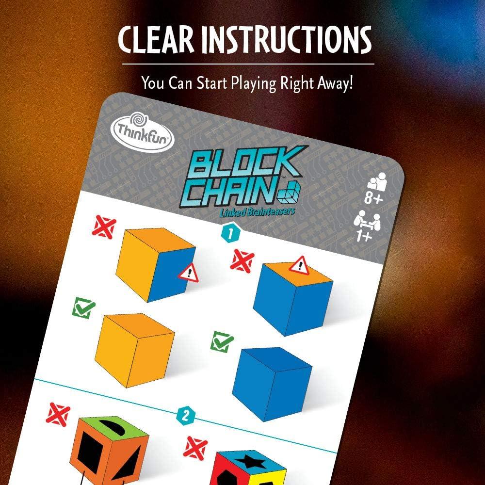 ThinkFun Blockchain (Robots) STEM Toy and Logic Game for Boys and Girls Age 8 and Up – The Addictive Brainteaser Puzzle(Block Chain ROBOTS)