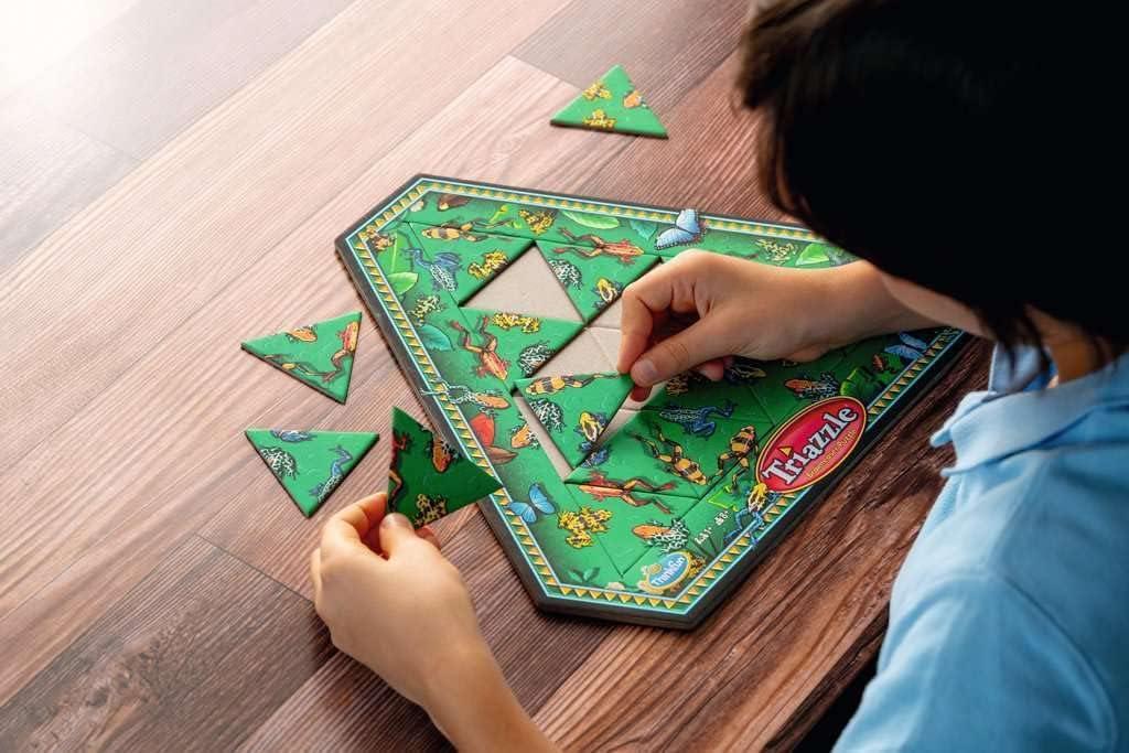 Think Fun Triazzle – Picture-Matching Brainteaser Puzzle | Engages Strategic Thinking & Memory | Perfect for Kids Ages 8 and Up | Award-Winning Game