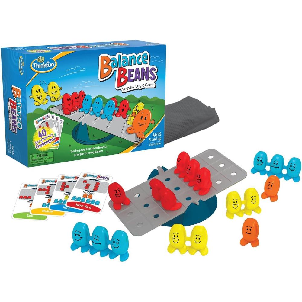 ThinkFun Balance Beans Math Game – Engaging Pre-Algebra Puzzle for Kids | Enhances Logical Reasoning & Critical Thinking | Award Winning Educational Toy | for Ages 5 and Up