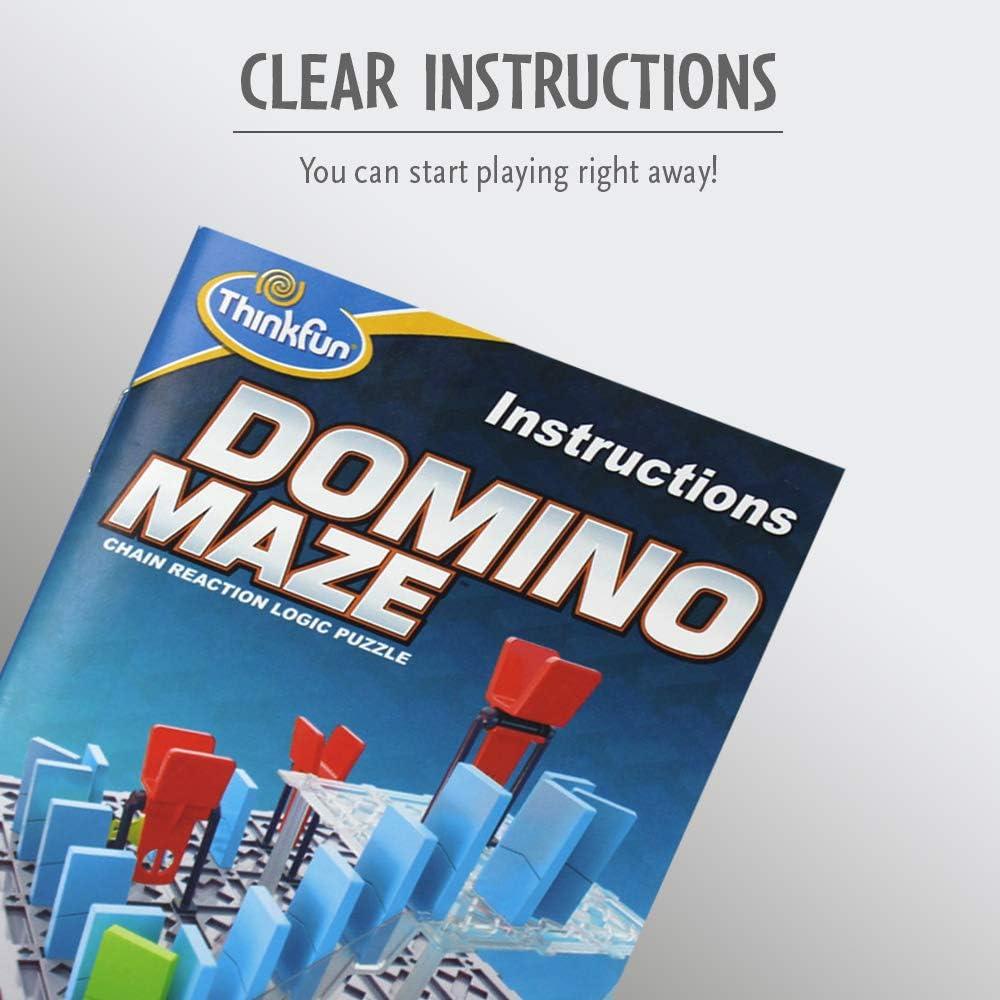 Think Fun 44001012 ThinkFun Domino Maze STEM Toy and Logic Game for Boys and Girls Age 8 and Up – Combines the Fun of Dominos With the Challenge of a Puzzle