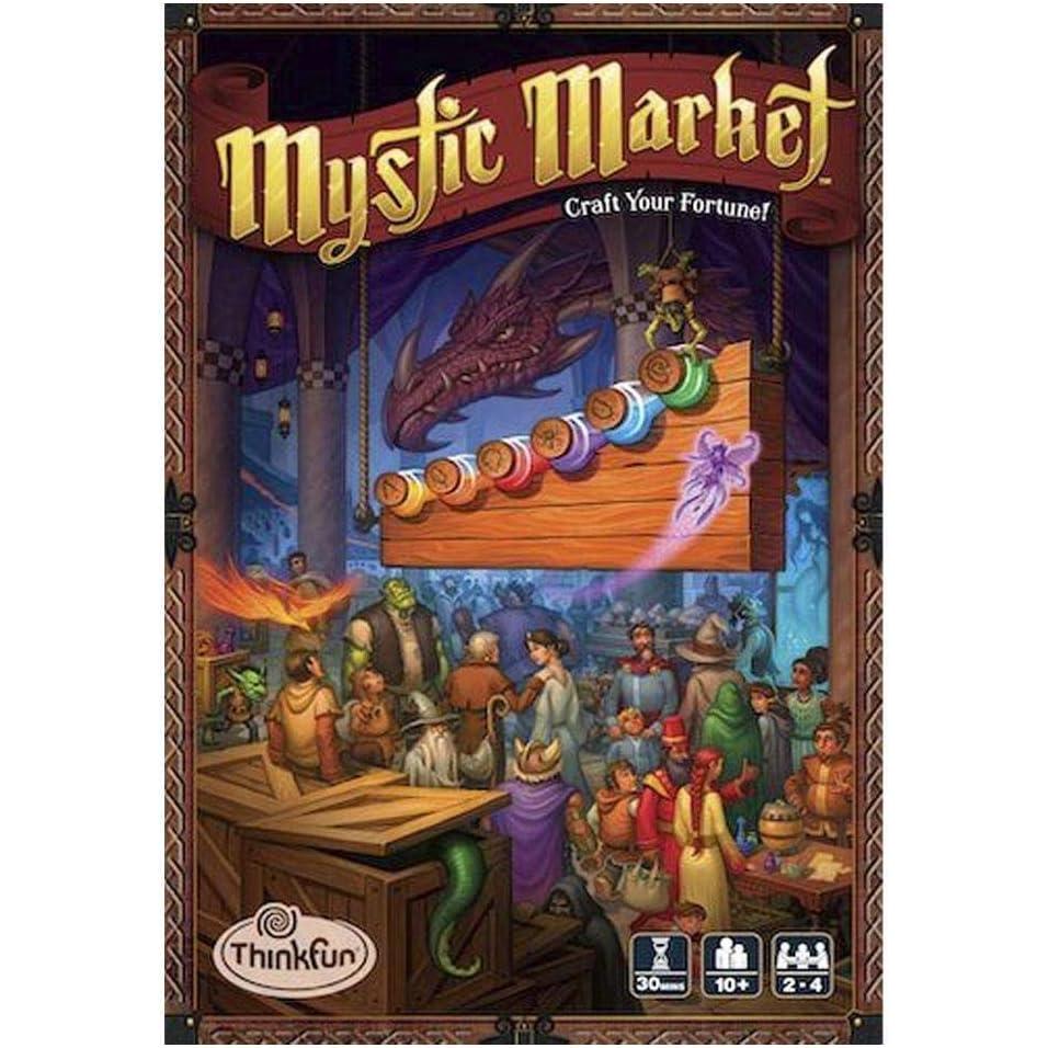 ThinkFun Mystic Market Strategy Card Game For 2-4 Players Ages 10 and Up – An Exciting Fast Paced Game Perfect for Both Families and Gamers, Multi