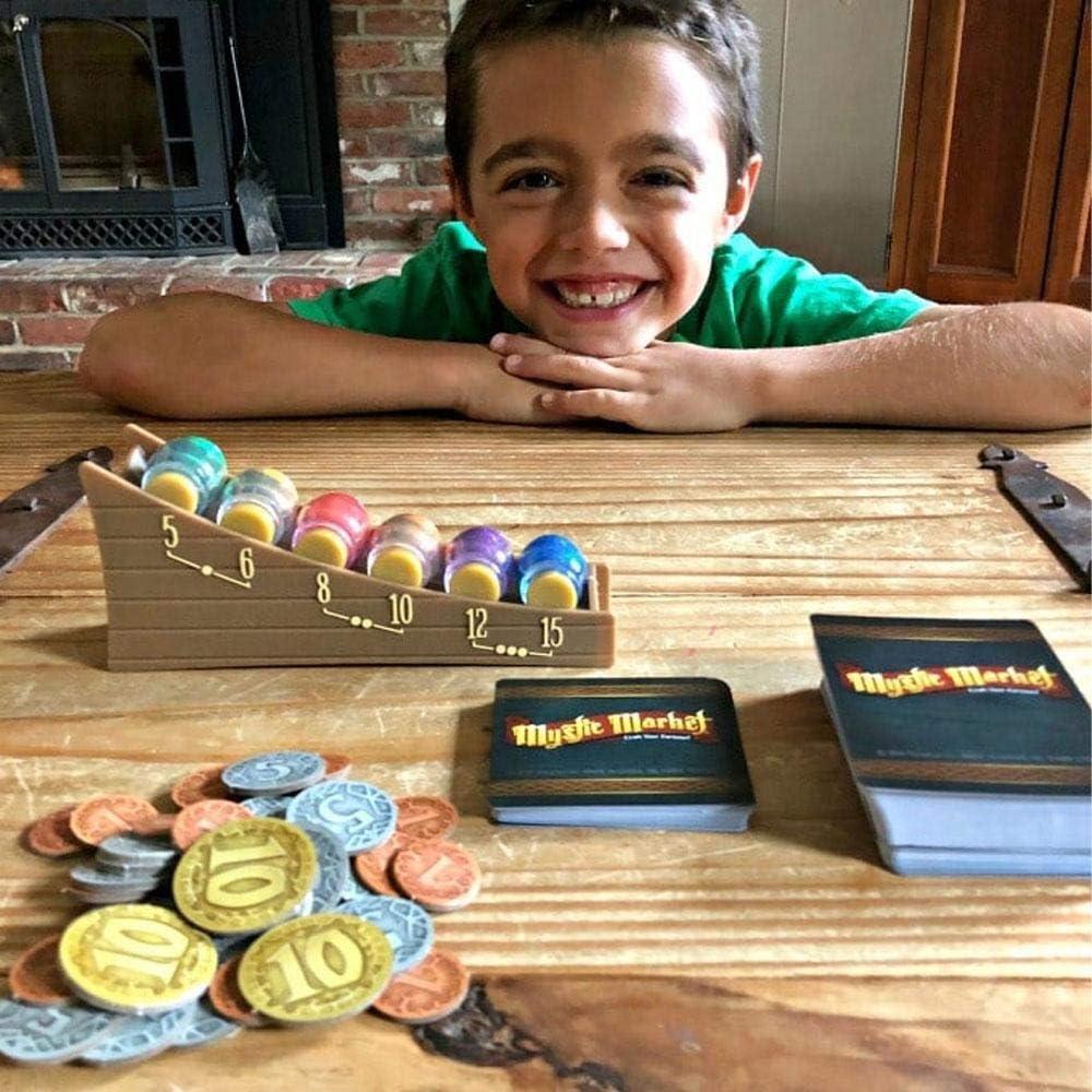 ThinkFun Mystic Market Strategy Card Game For 2-4 Players Ages 10 and Up – An Exciting Fast Paced Game Perfect for Both Families and Gamers, Multi