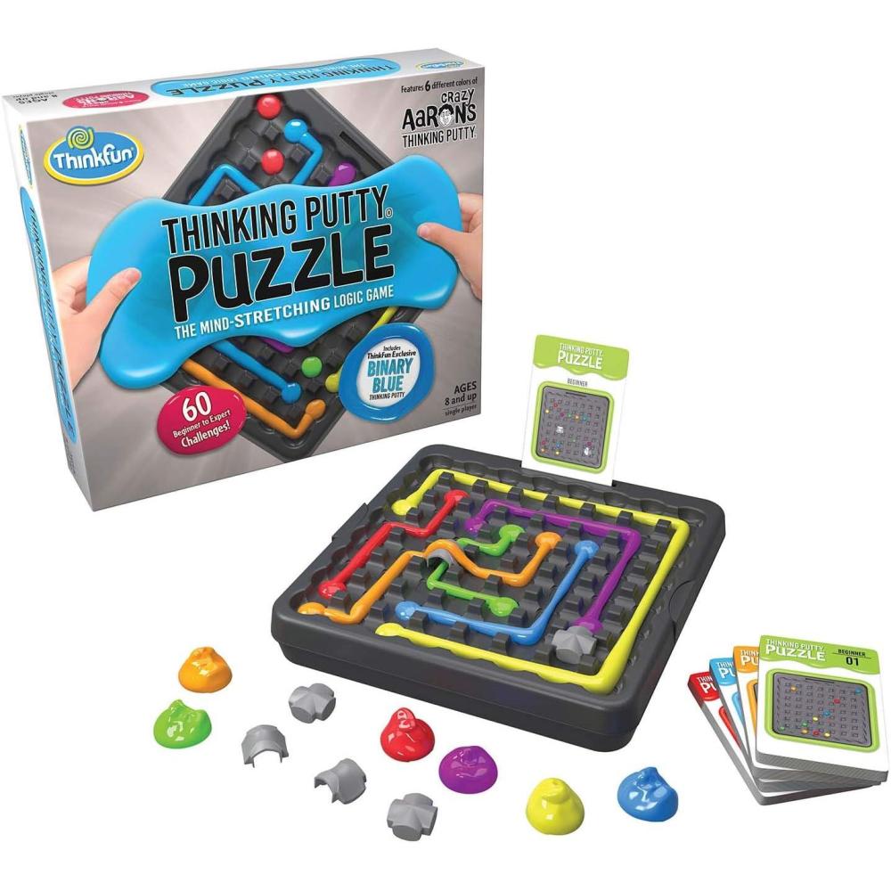 ThinkFun & Crazy Aaron’s Thinking Putty Puzzle – STEM Brain Game for Kids & Adults | Logic-Enhancing Challenge | Engaging Activity for Ages 8 & Up | Exciting Gift Idea