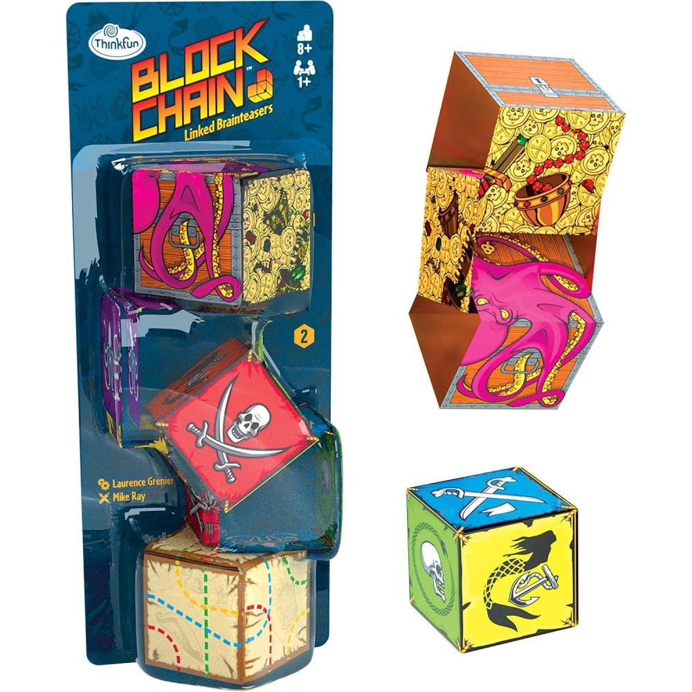 ThinkFun Blockchain (Pirates) STEM Toy and Logic Game for Boys and Girls Age 8 and Up – The Addictive Brainteaser Puzzle