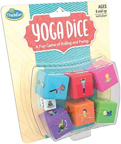 Think Fun Yoga Dice Game for Boys and Girls Ages 6 and Up – Learn Yoga With a Game,Multi,1844