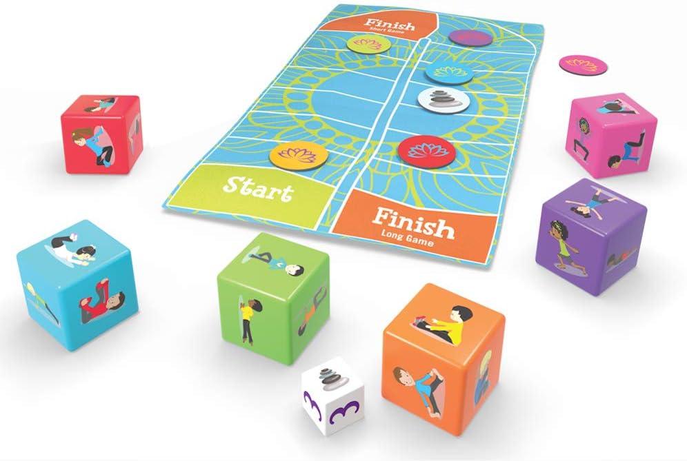 Think Fun Yoga Dice Game for Boys and Girls Ages 6 and Up – Learn Yoga With a Game,Multi,1844