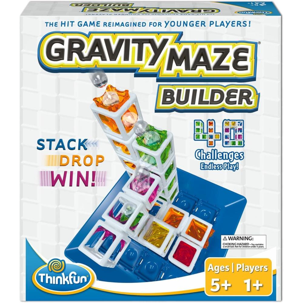 ThinkFun Gravity Maze Builder for Kids 5 & Up – Logic Marble RunBrain Game – Hands-On Maze Design – Durable Child-Safe Materials – Develop Spatial Reasoning & Critical Thinking – MESH Accredited