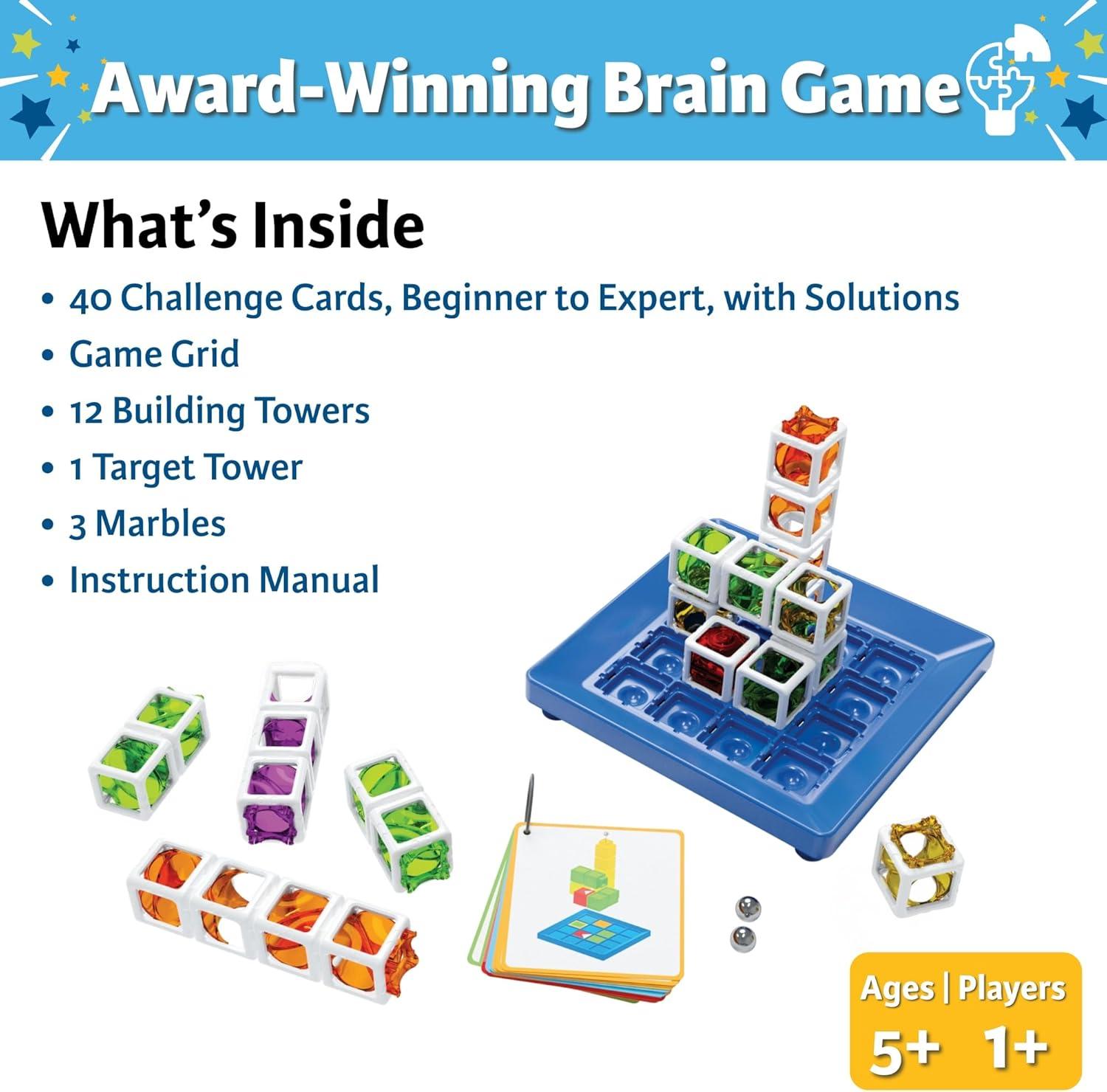 ThinkFun Gravity Maze Builder for Kids 5 & Up – Logic Marble RunBrain Game – Hands-On Maze Design – Durable Child-Safe Materials – Develop Spatial Reasoning & Critical Thinking – MESH Accredited