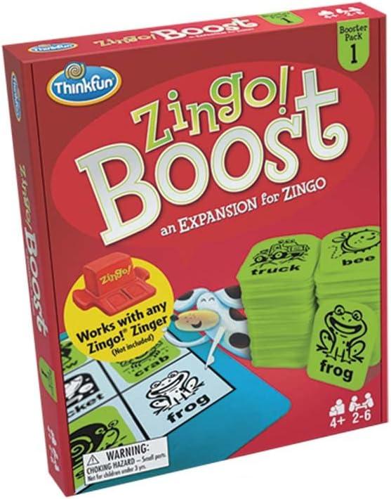 ThinkFun Zingo  Booster Pack #1 – Exciting Expansion Pack for Zingo  Game | Engages Kids in Learning | Enhances Memory & Word Recognition Skills | Trusted by Families Worldwide