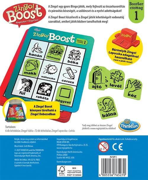 ThinkFun Zingo  Booster Pack #1 – Exciting Expansion Pack for Zingo  Game | Engages Kids in Learning | Enhances Memory & Word Recognition Skills | Trusted by Families Worldwide
