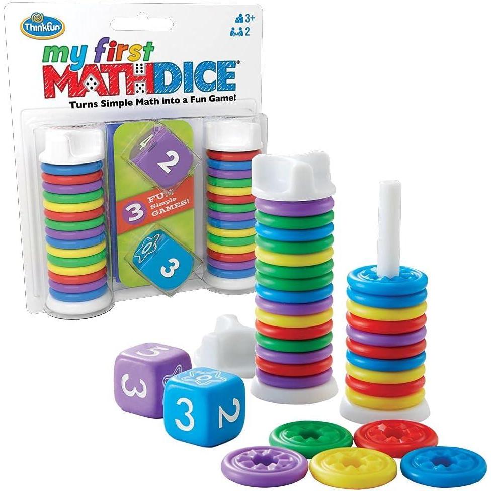 ThinkFun My First Math Dice – Engaging Counting Game for Kids | Enhances Math & Number Skills | Fun Learning Activity for Ages 3+