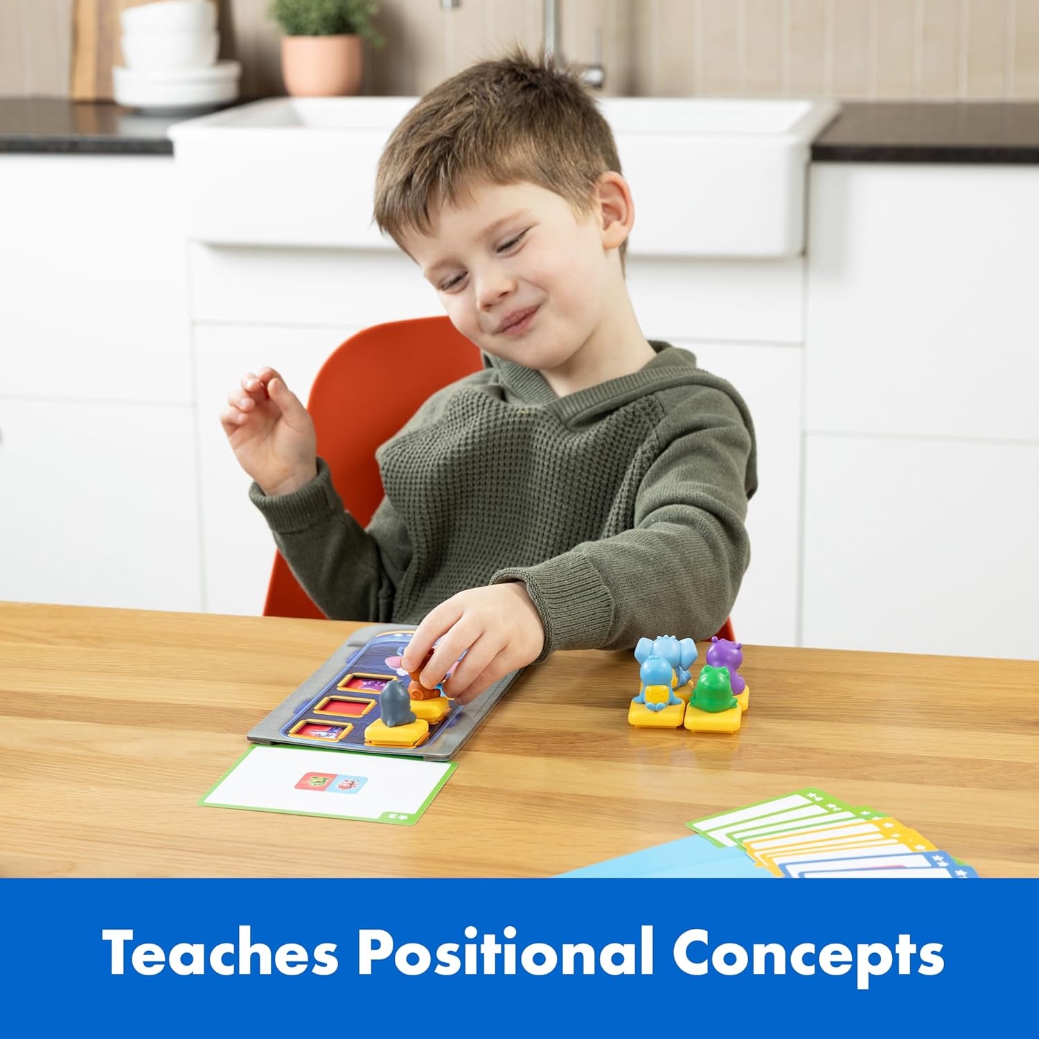 ThinkFun Friends: Bus Ride – Positional Sorting Puzzle for Preschoolers – Promotes Hands-On Learning – Ages 3+