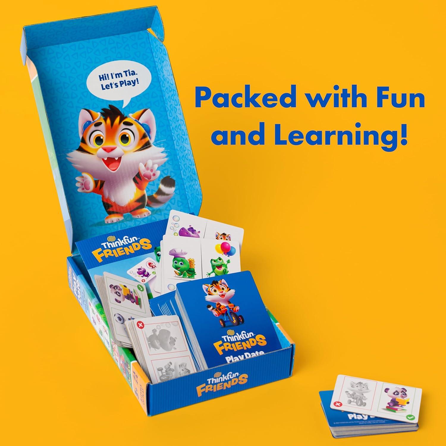 ThinkFun Friends: Play Date – A Matching Game for Preschool Fun – Build Skills, Foster Friendships, and Learn Through Play – MESH Accredited – Kids 3+