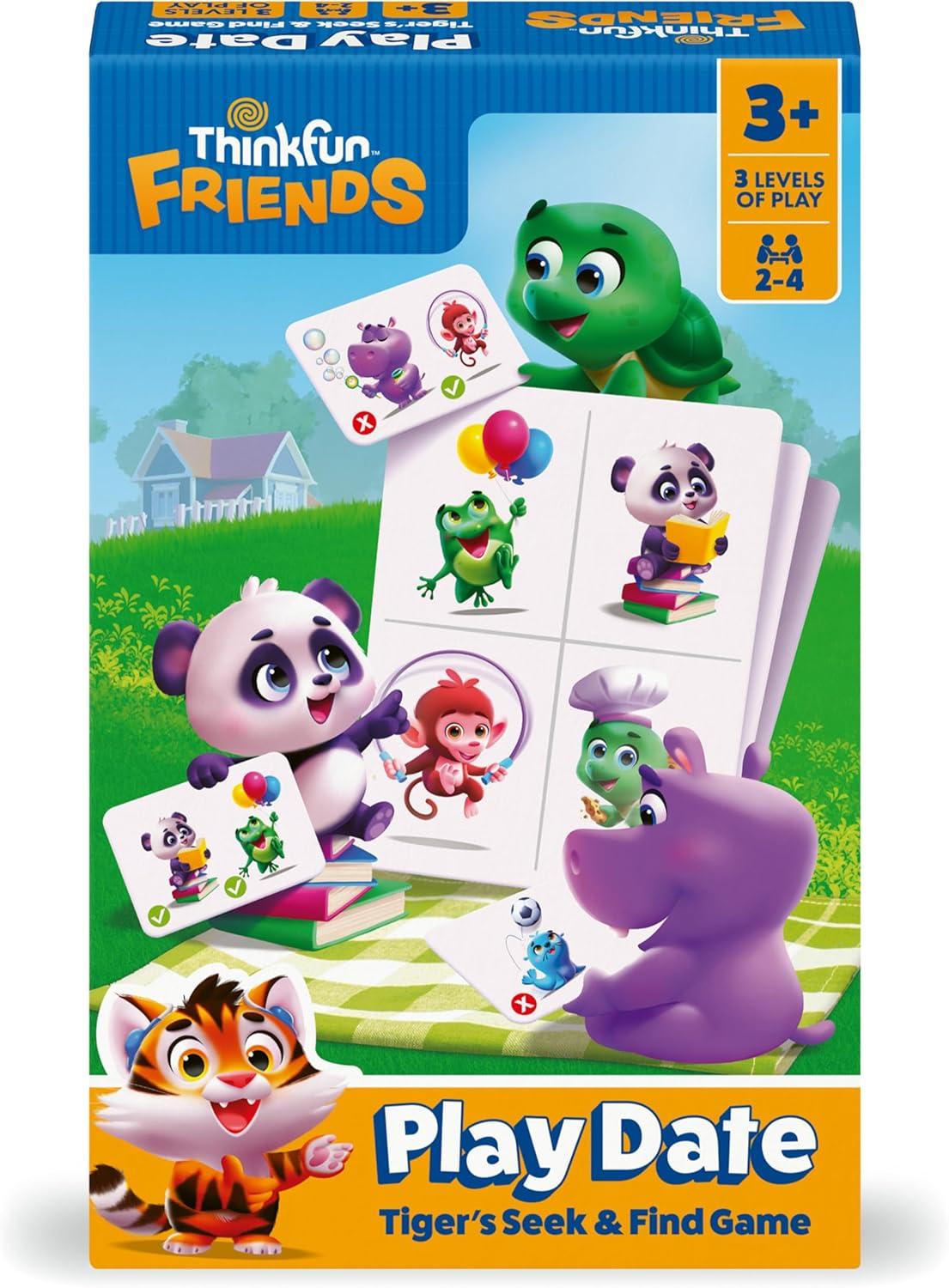 ThinkFun Friends: Play Date – A Matching Game for Preschool Fun – Build Skills, Foster Friendships, and Learn Through Play – MESH Accredited – Kids 3+