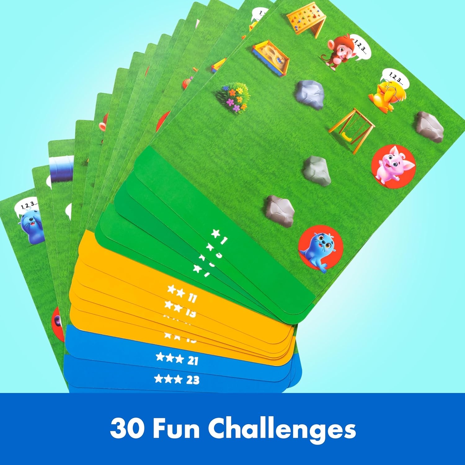 ThinkFun Friends: Playground – Hide & Seek Puzzle Game for Preschoolers – 30 Challenges for Problem-Solving Fun – Ages 3+