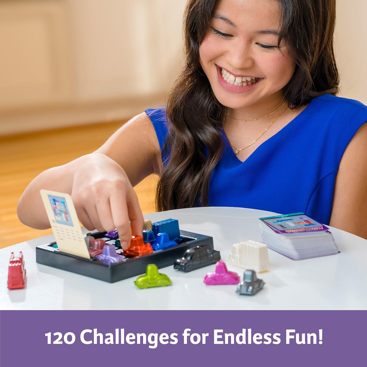 ThinkFun Rush Hour Deluxe – The Gamer’s Logic Game | Navigate 120 Traffic Challenges with Collector’s Edition Limo and Metallic Design | Ages 8+(New Packaging)