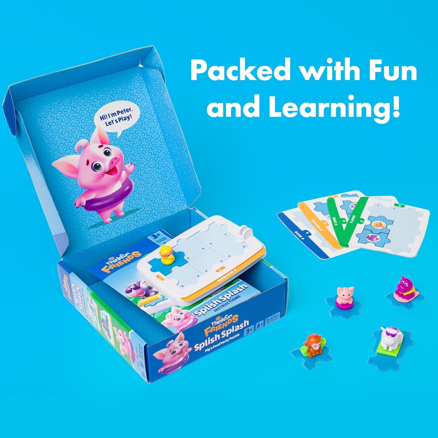 ThinkFun Friends Splish Splash: Preschool Logic and Problem-Solving Game for Kids – Fun Educational Toy for Ages 3+ – Perfect for Early Learning and Skill Development – MESH Accredited
