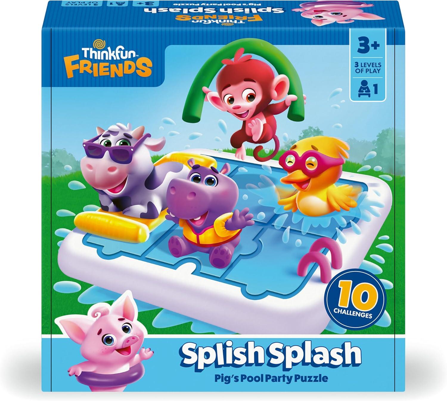 ThinkFun Friends Splish Splash: Preschool Logic and Problem-Solving Game for Kids – Fun Educational Toy for Ages 3+ – Perfect for Early Learning and Skill Development – MESH Accredited