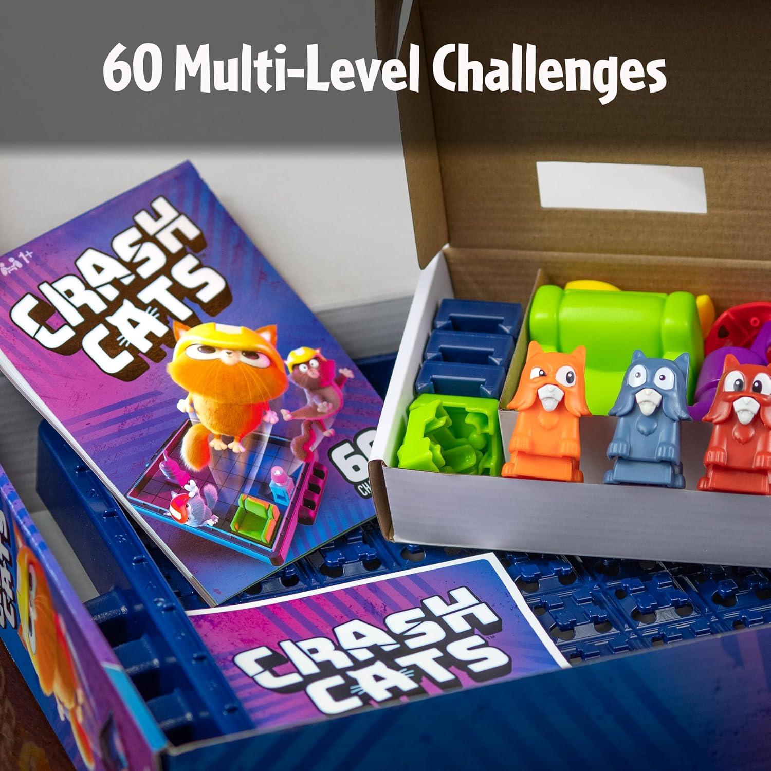 ThinkFun Crash Cats: The Super Fun Spring Loaded Logic Game for Children Ages 8+ – MESH Accredited