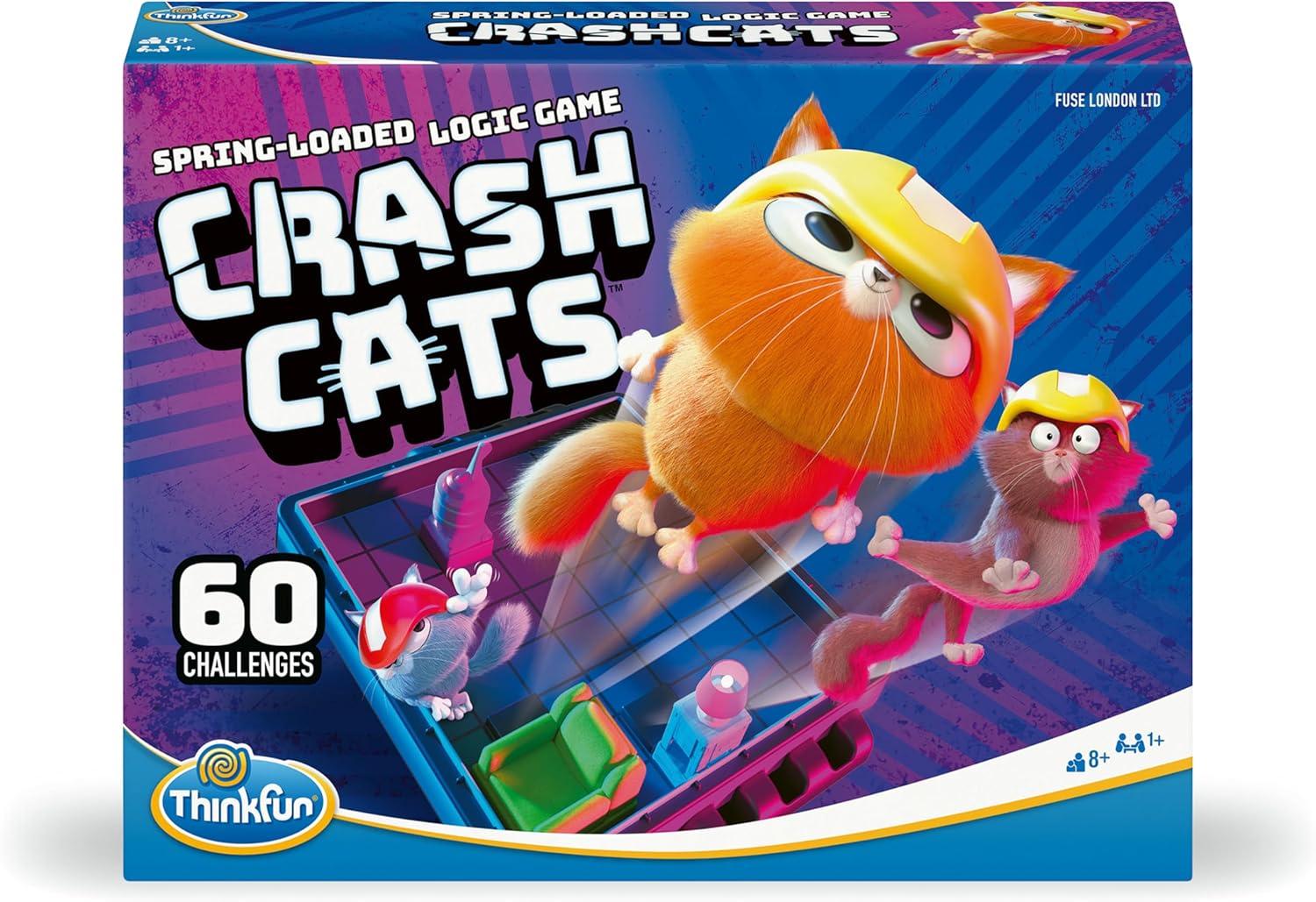 ThinkFun Crash Cats: The Super Fun Spring Loaded Logic Game for Children Ages 8+ – MESH Accredited