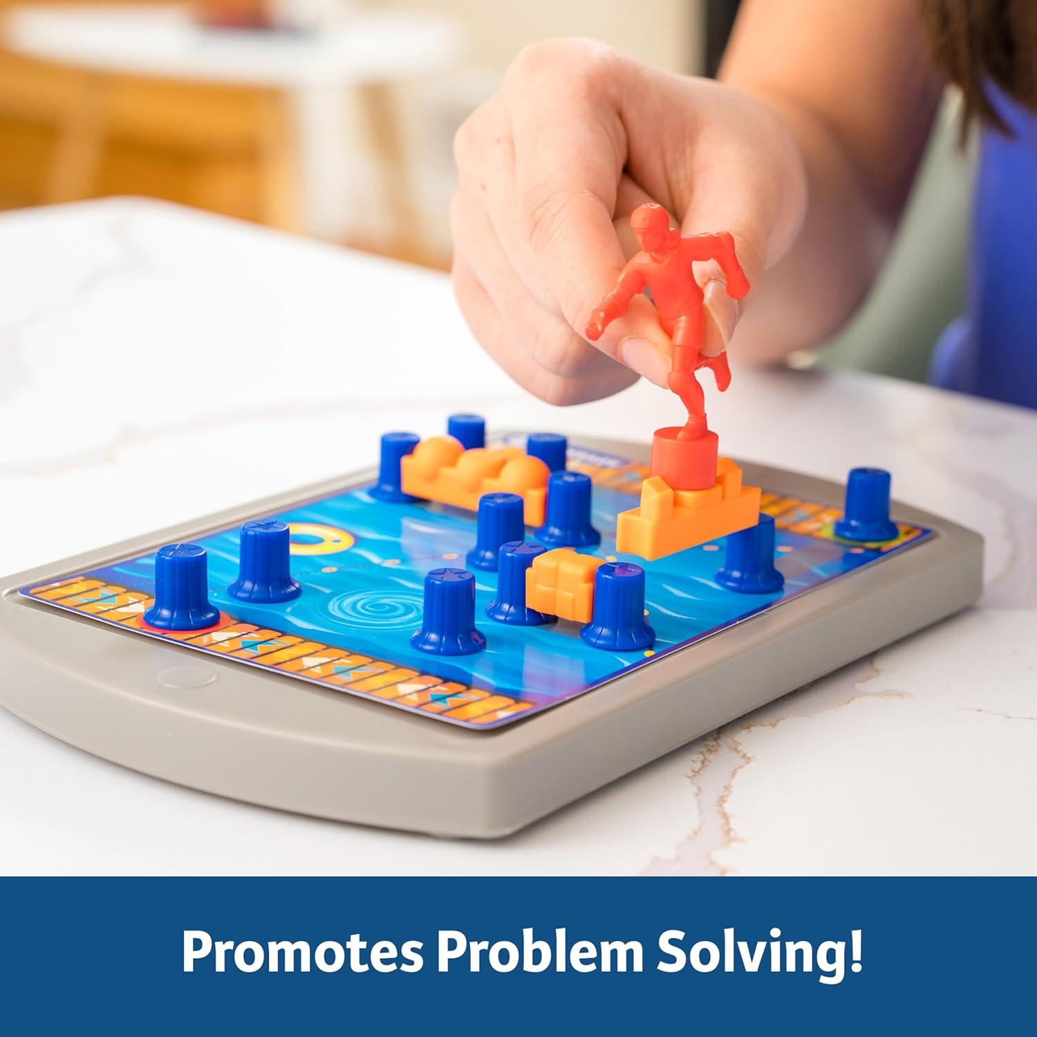 ThinkFun Obstacle Hero – Magnetic Logic Game | 40 Easy to Expert Challenges | Build Routes, Lift Obstacles, and Test Mental Agility |for Ages 8+