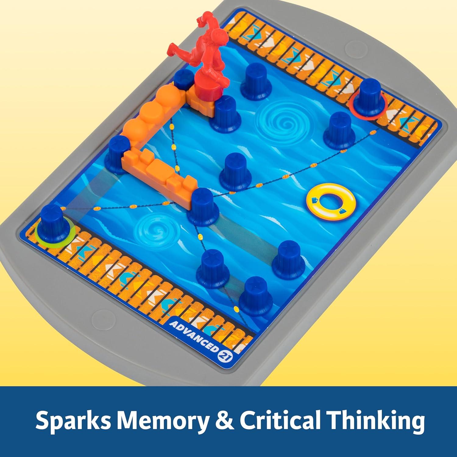 ThinkFun Obstacle Hero – Magnetic Logic Game | 40 Easy to Expert Challenges | Build Routes, Lift Obstacles, and Test Mental Agility |for Ages 8+