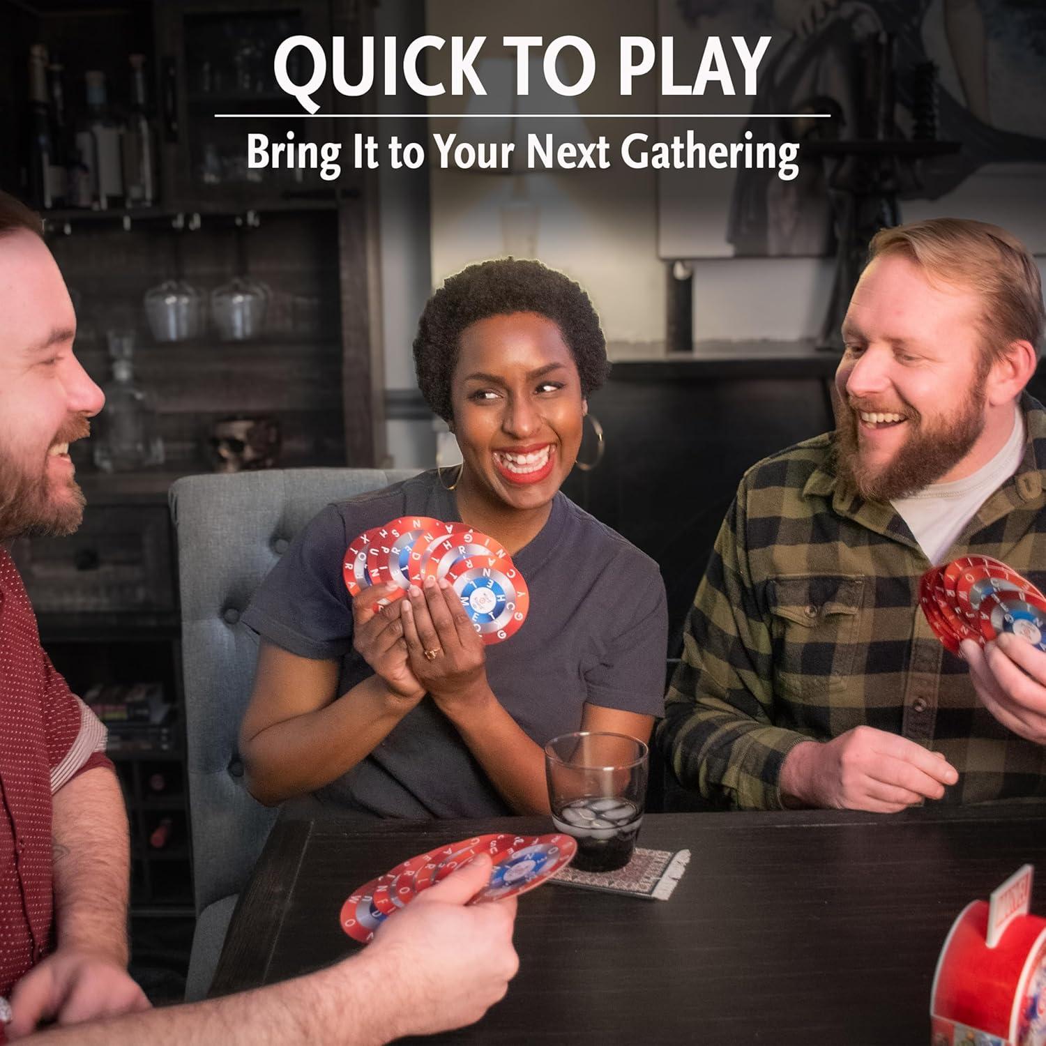 ThinkFun’s Marvel WordARound: Read The Word Around The Card Trivia Game for 10+.