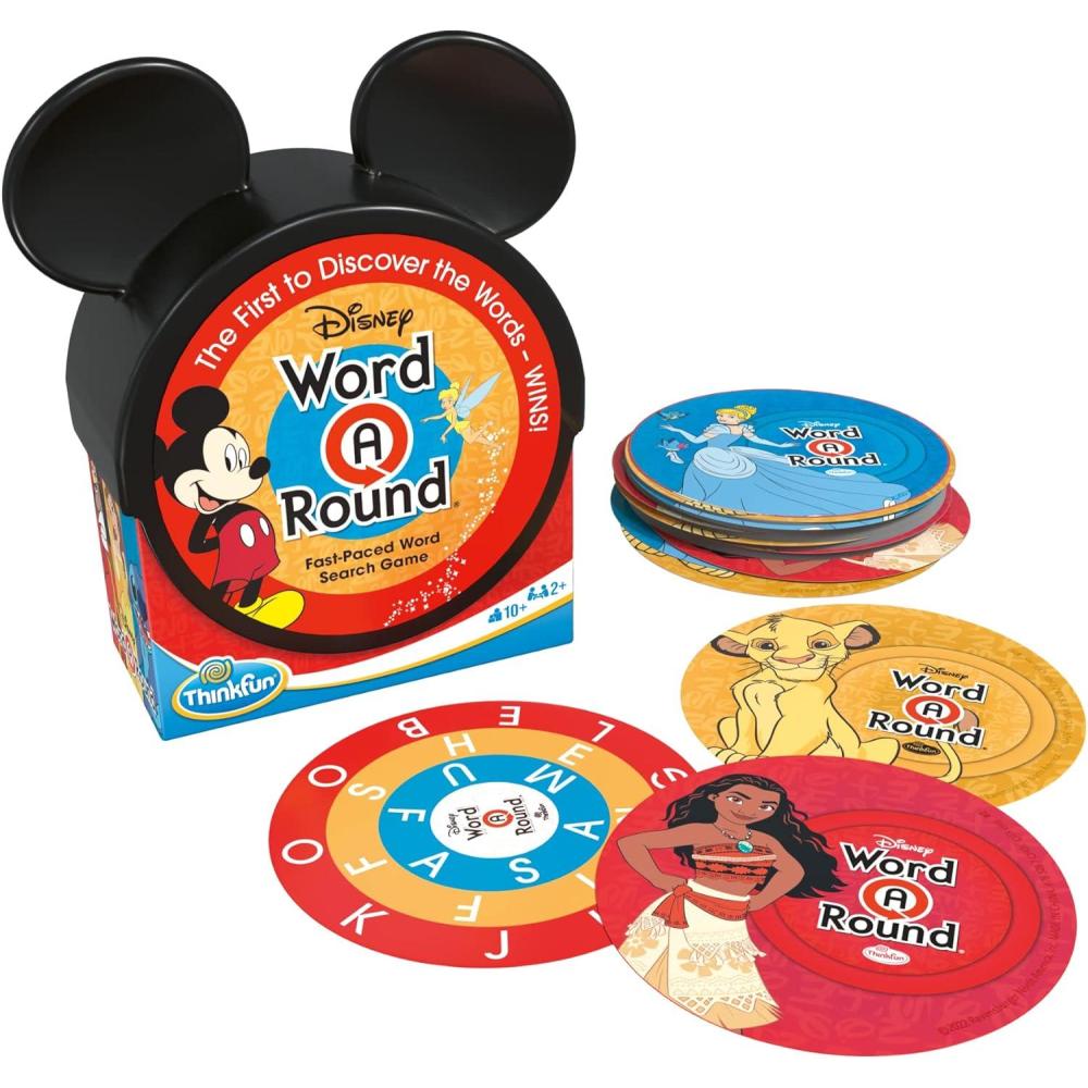 ThinkFun Think Fun Disney WordARound: Read The Word Around The Card Trivia Game for 10+