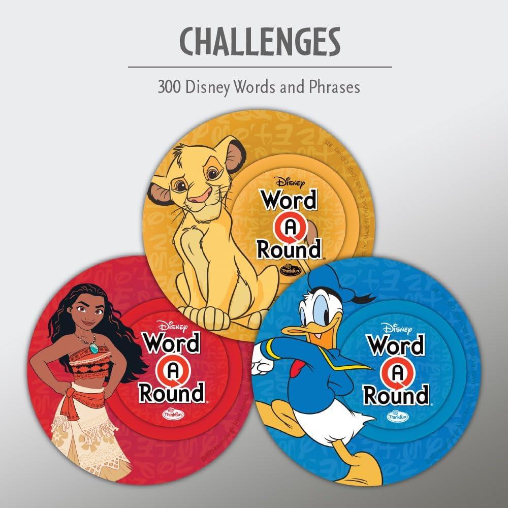 ThinkFun Think Fun Disney WordARound: Read The Word Around The Card Trivia Game for 10+